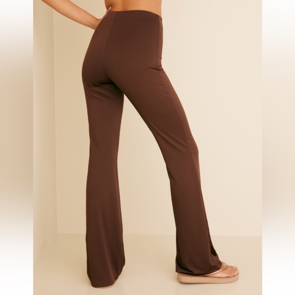 MOTEL | Brown tie up flare pants - Picture 5 of 9